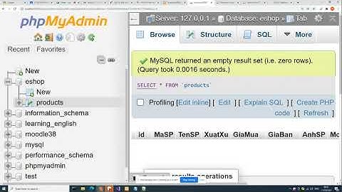 Thêm sửa xóa trong PHP