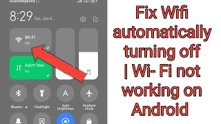 How to Fix wifi connection automatically turning off | wifi not working on Android screenshot 5