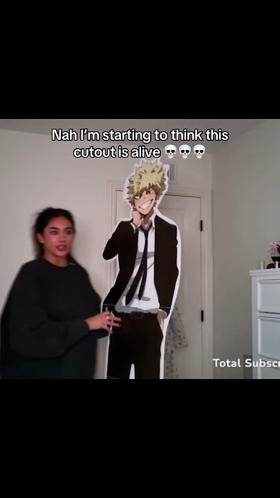 Ellysa’s BAKUGO CUTOUT TRIES TO KISS HER💀💀 #mha
