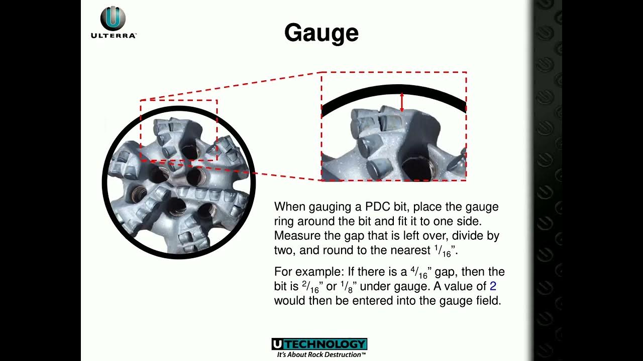 PDC bit dull grading YouTube