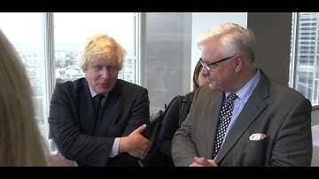 Boris Johnson officially opens WBS London at The Shard