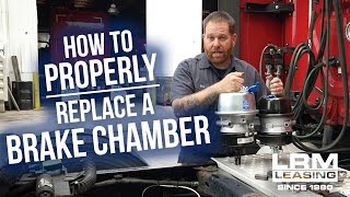 How to replace a long stroke brake chamber  LRM