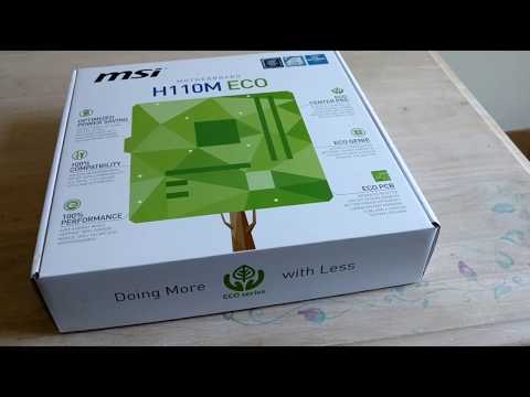 MSI H110M ECO LGA1511 Motherboard Unboxing & Review