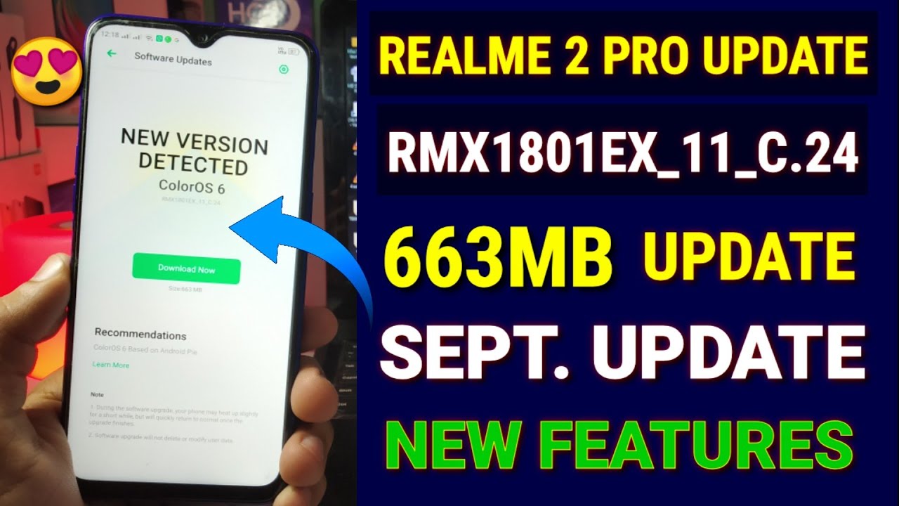Realme 2 Pro C.24 new update September 2019 | new features, Realme 2 Pro new update, Realme Os