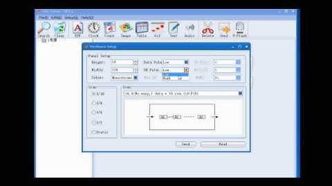 led board programming by U-disk or remoter control