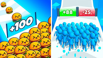 Food Run Vs Count Masters🚒🟨🧊 🟪Walkthrough Max Gameplay ET1414