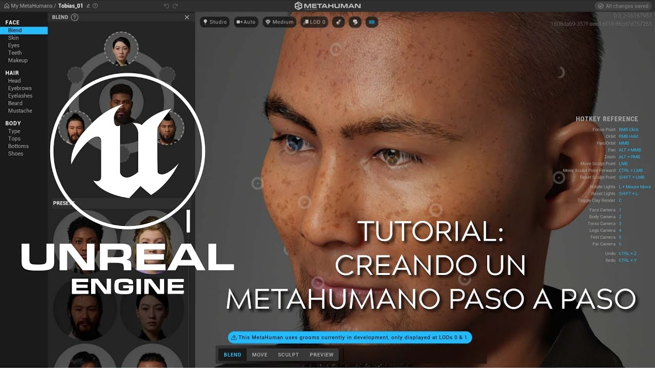 Tutorial Creando Un Metahumano Con Unreal Engine Metahuman Creator Youtube