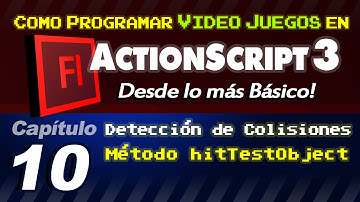 10. Detección de Colisiones - Método hitTestObject | Hacer Juegos en AS3 Animate (Flash)
