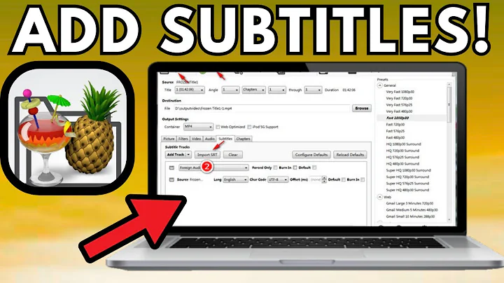 How To Add Subtitles To Movies Using Handbrake | Open Source Video Transcoder 2025