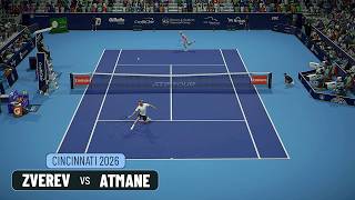 Zverev vs. Atmane | Cincinnati 2026 | Tiebreak full match gameplay πΎ