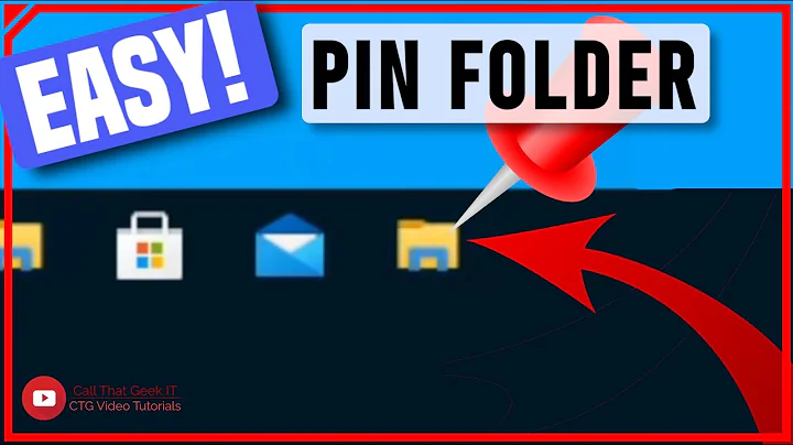 How to Pin Folder to Taskbar Windows 10 | HACKED!