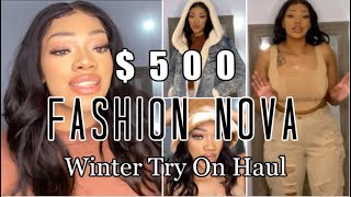 $500 WINTER TRY-ON HAUL | FASHION NOVA | IT'S KHALI