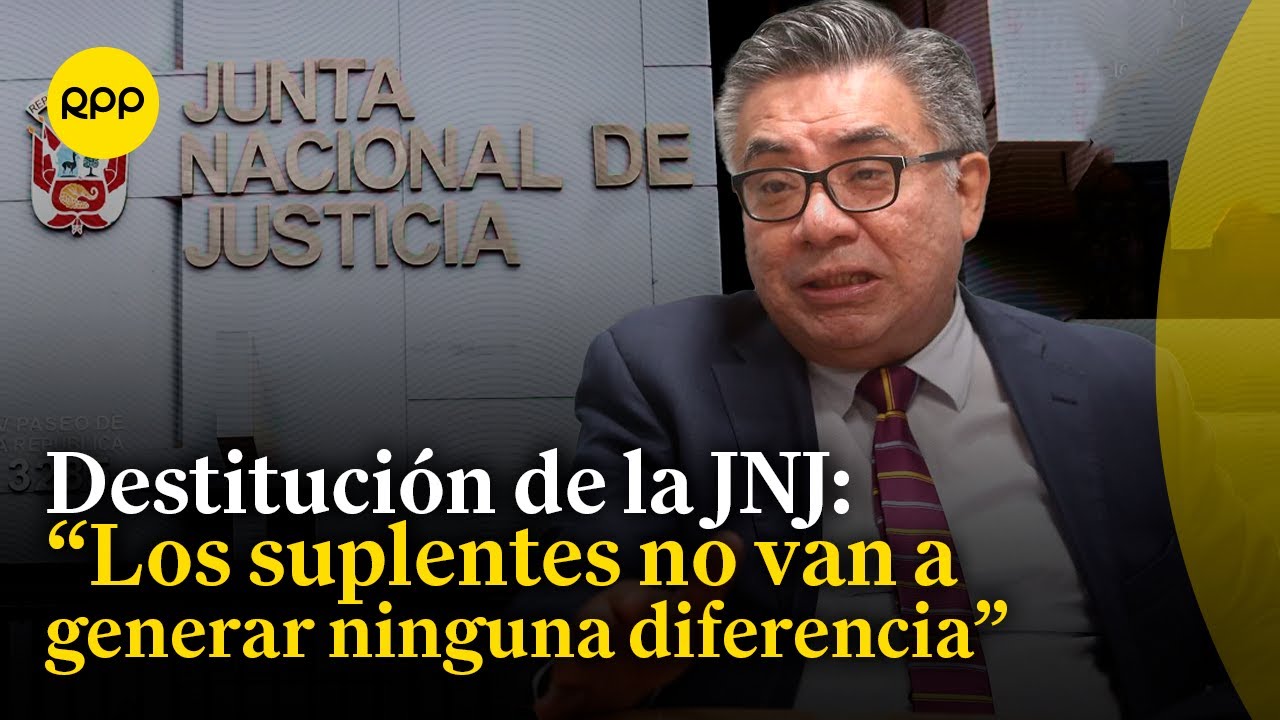 César Nakasaki cuestiona la decisión de destituir a los miembros de la JNJ