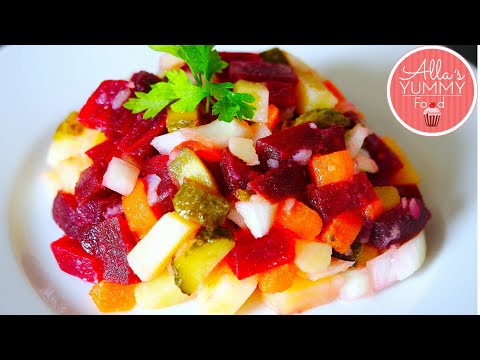 Russian Vinaigrette Beet Salad (Vinegret) - Винегрет