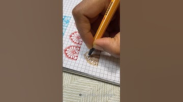 Mandala Pattern (4/50) | Visit my channel for a complete tutorial on 50 unique mandala patterns ♥️