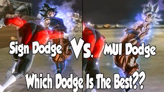 UI Sign Dodge Vs MUI Dodge Which Dodge is Best!? Dragon Ball Xenoverse 2 DLC 14