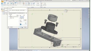 Inventor Demo Video - EXPLODED Assembly of Shaft Support