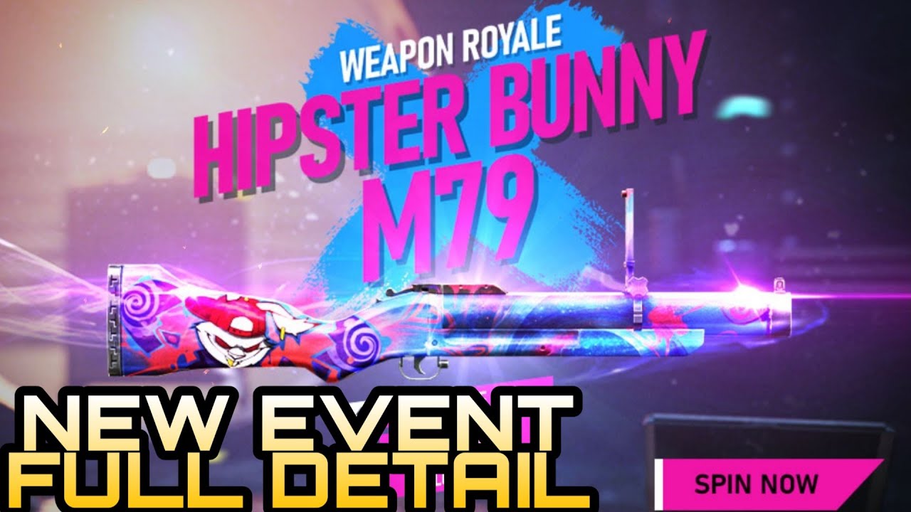 FREE FIRE NEW EVENT HIPSTER BUNNY M79 GUN SKIN ||SONU GAMER - YouTube