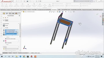 Análisis del elemento finito  banco SolidWorks-ingeniería y diseño del producto