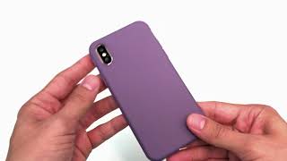 Чехол накладка iPhone X/XS и XS Max Gurdini Soft Lux силикон фиолетовый screenshot 3