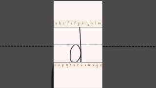 How do you write lowercase letter d? #alphabet #handwriting