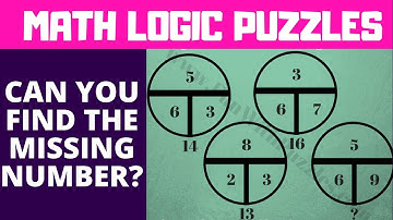 Reasoning Missing Number Picture Puzzles | Math Brain Teasers Riddles