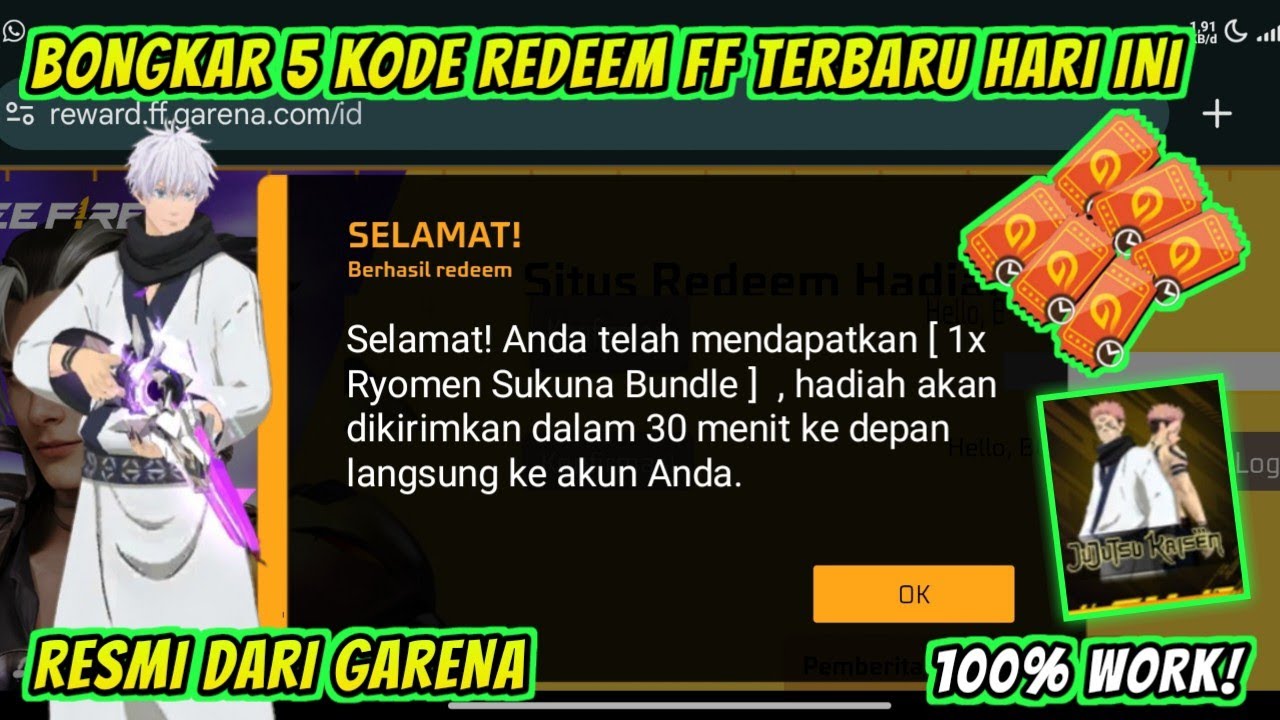 KODE REDEEM FREE FIRE TERBARU 25 JANUARI 2026 HARI INI | CARA REDEEM FF‼️