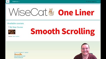 One Liner   Smooth Scrolling