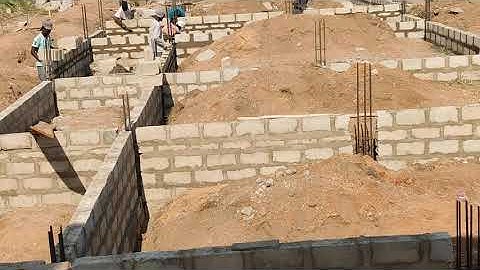 BUILDING IN GHANA || Foundation block work update