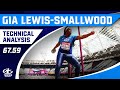 Gia Lewis-Smallwood BEATS Sandra Perkovic  | 67.59 Discus Analysis