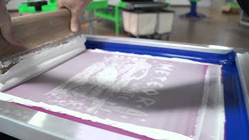 Screen Printing Test With Solid Loc Screen Tension System