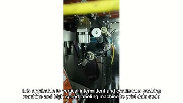 Hot Stamping Foil Ink Ribbon Date Printer For VFFS Packing Machine or Labeling Machine