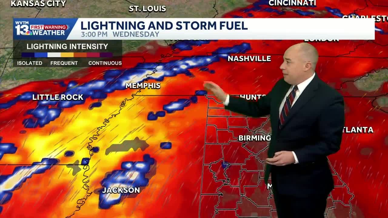 Severe storms with wind, hail and lightning Monday and Wednesday