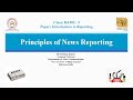10 principles of news reporting