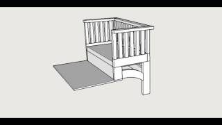 a co-sleep is a crib that with only three sides. The other side meet up with the parents mattress, with the top of each mattress being 