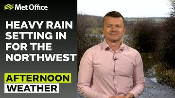 13/12/2025 - Heavy rain and strong winds for the northwest - Afternoon Weather Forecast UK