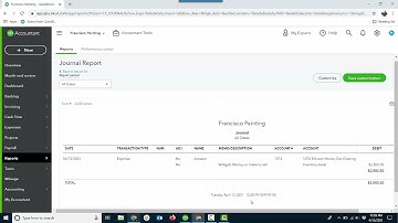 Transaction Journal Report in QBO