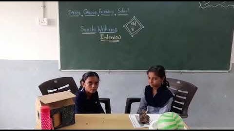 Std :8 .unit :1 .Sunita Williams interview. english std 8 / sem 1/