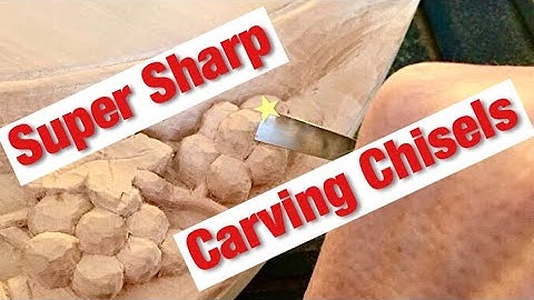 How to sharpen a carving chisel and how to keep it sharp!