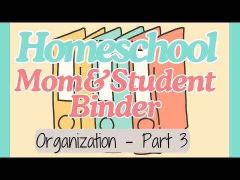 Homeschool Mom Binder & Kids Binders | Organization | Part 3