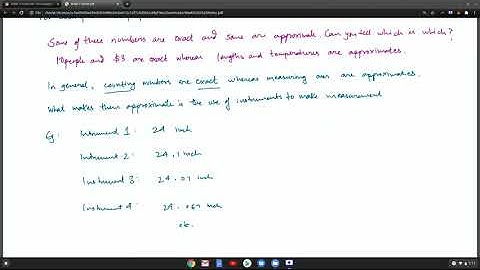 Exact and approximate numbers