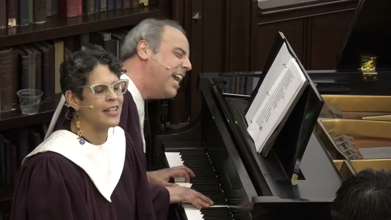 Richard Binder and Alex DeSuze perform "Easter Song."