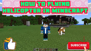How to make working helicopter in minecraft using command blocks
