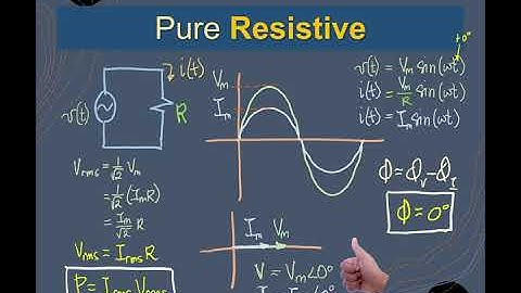 AC Circuit Concepts - What is a Purely Resistive Circuit? Voltage & Current Phasor Angle Difference