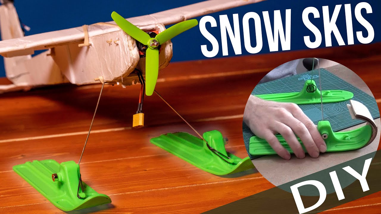3D Printed Airplane Skis | DIY LANDING GEAR | - YouTube