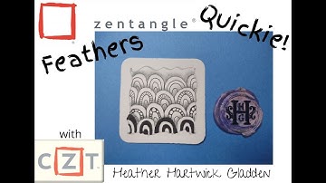 Zentangle® Quickie: Feathers