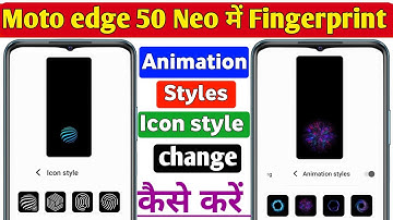 how to change fingerprint animation on the Moto edge 50 Neo 5g | Moto edge 50 Neo finger animation