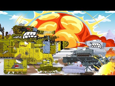 Big Tank is chasing a monster. Мультики про танки.  World of tanks monster. Animation about tanks.