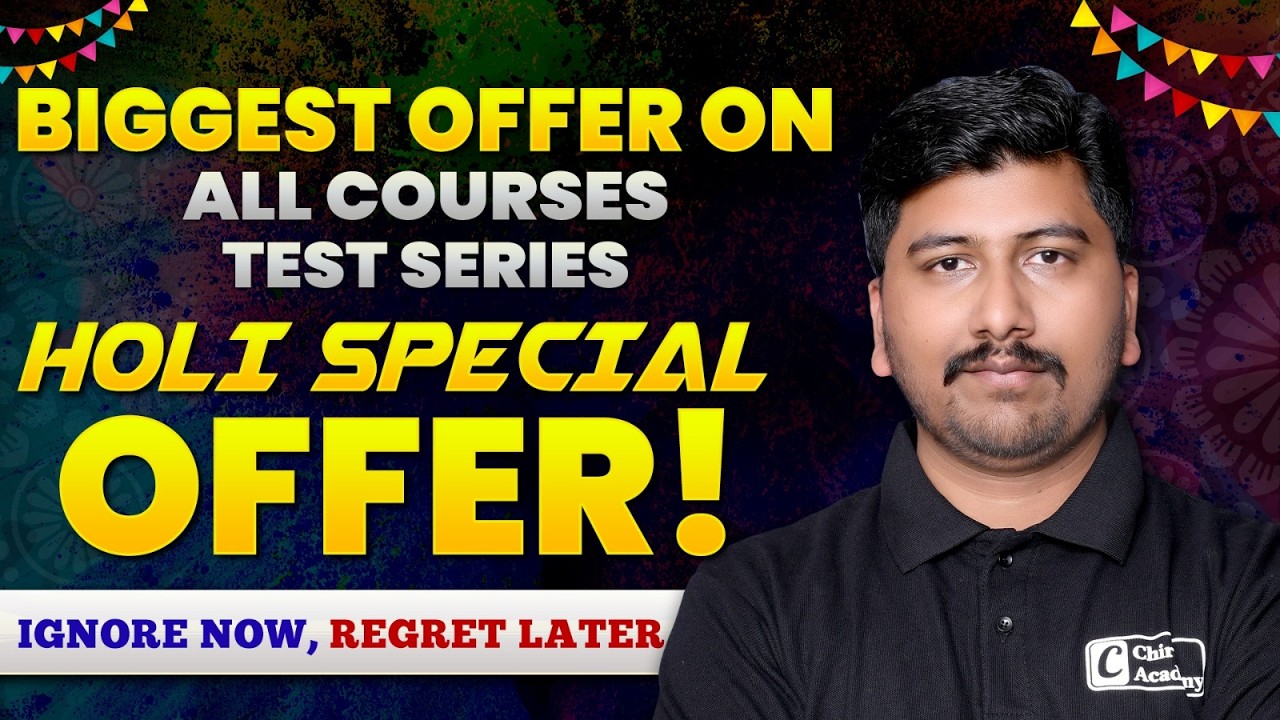 Holi Special Biggest Offers on All Courses | Chiral Academy