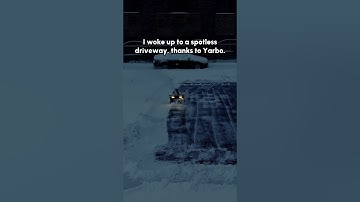 I woke up to a spotless driveway ✨